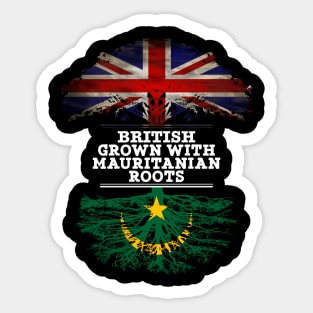 British Grown With Mauritanian Roots - Gift for Mauritanian With Roots From Mauritania Sticker